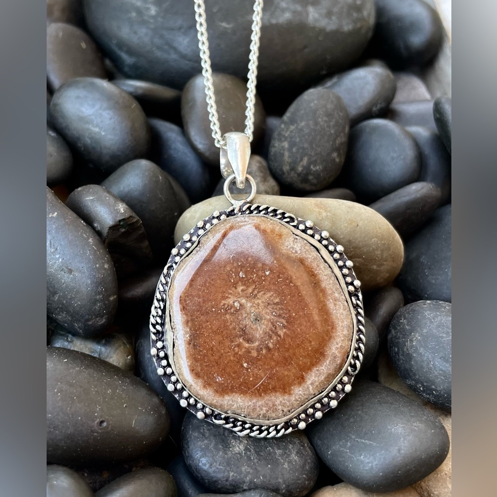 😵 Aragonite Solar Quartz Crystal Pendant necklace druzy agate stone boho rock